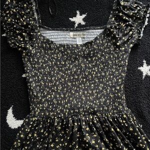 Urban Outfitters Black and Yellow Floral Dress